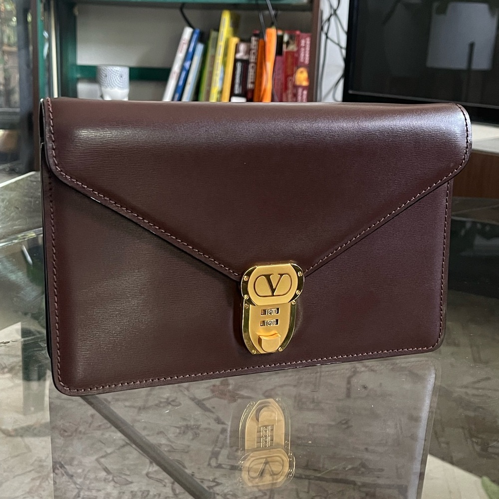 Valentino Leather Clutch